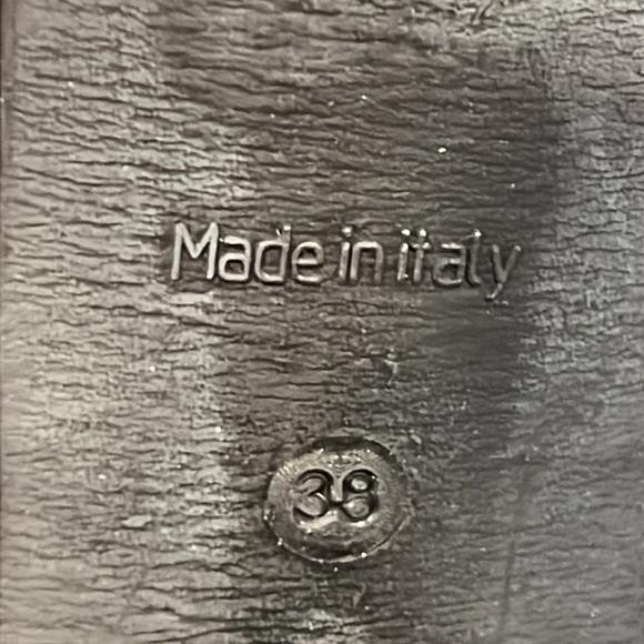 Women's High Heel platform Booties Black Suede, cinti , Made In Italy Size 38 - Picture 5 of 7